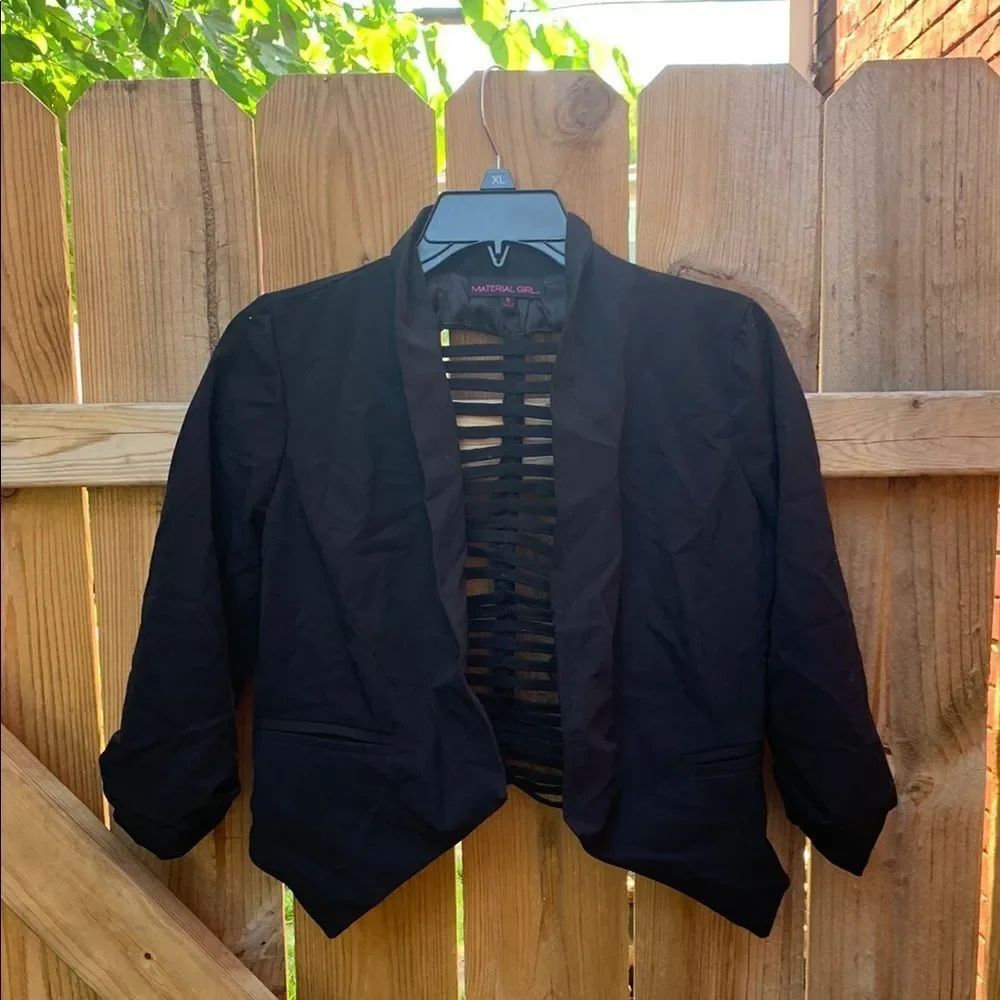 Material Girl Black Blazer Jacket